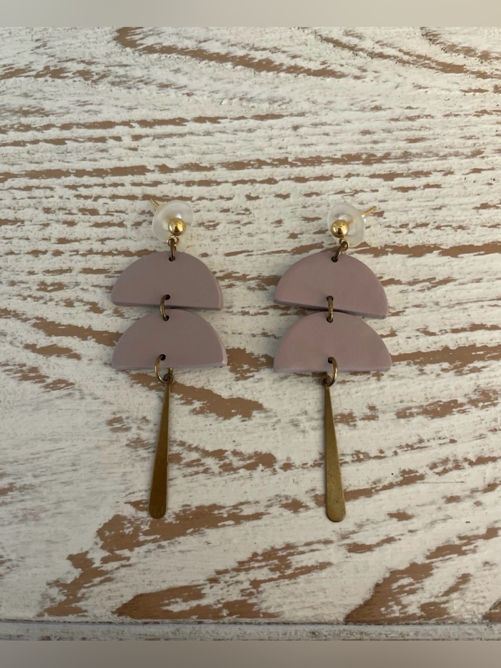 Etsy: Handmade Polymer Clay Dangling Geometric Earrings